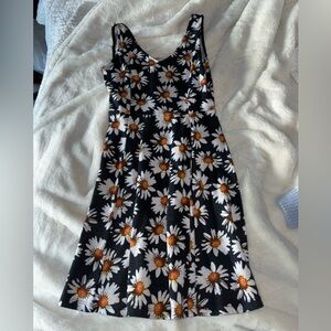 Sunflower Dress with Back Cutout